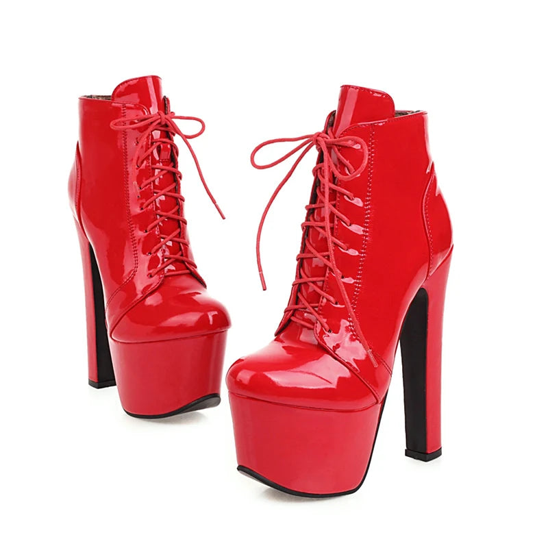 Fist Me Fetish Ankle Boot Heels