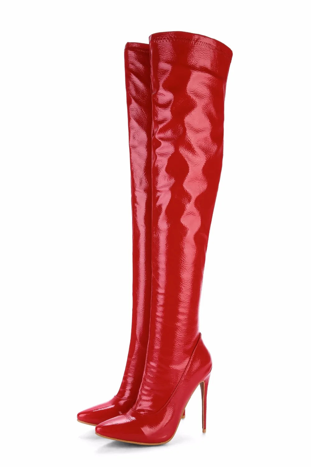 Slip Inside Me Elastic Thigh High Boots