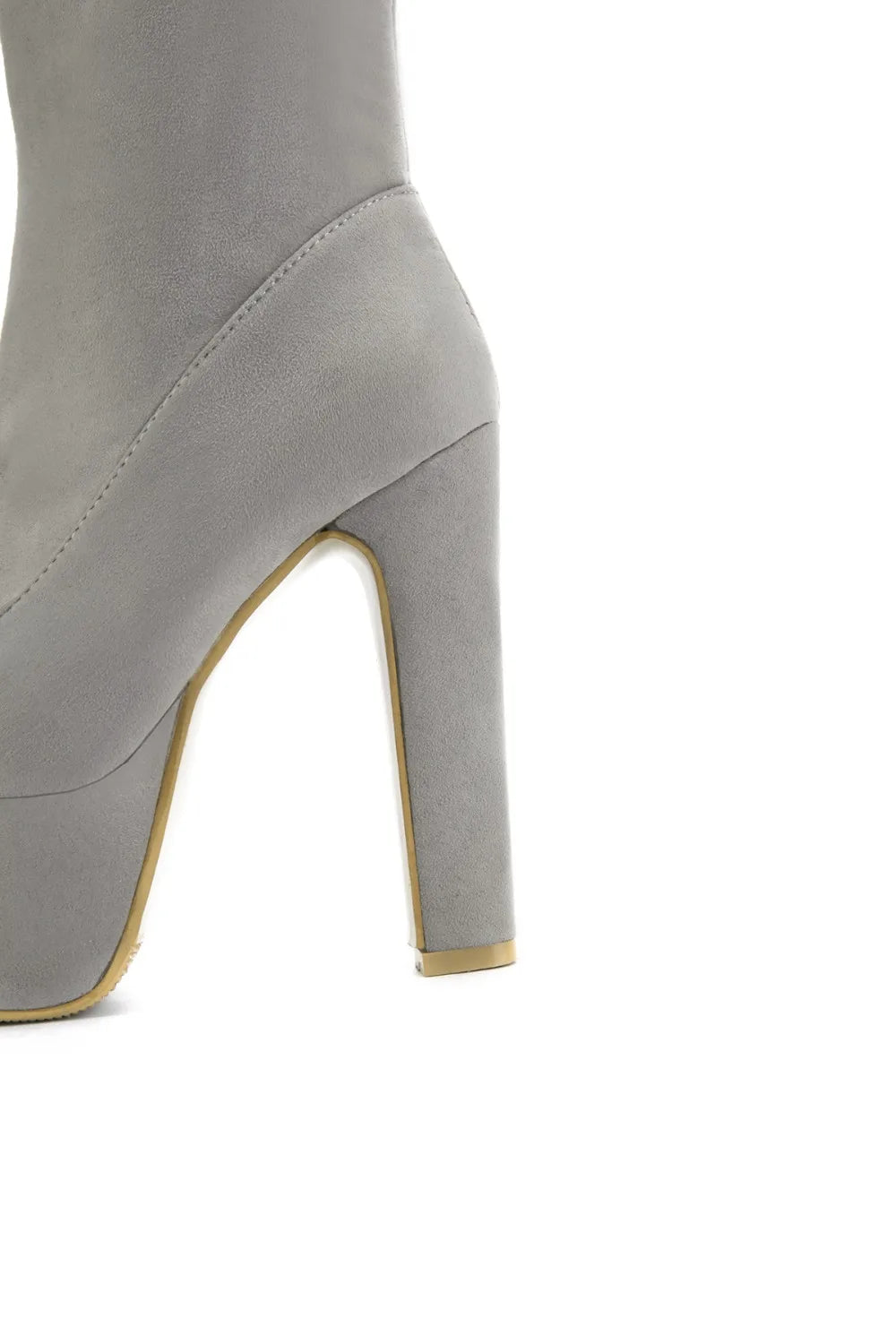 Bangin' Bussy Babe Mid-Calf Platform Boot Heels