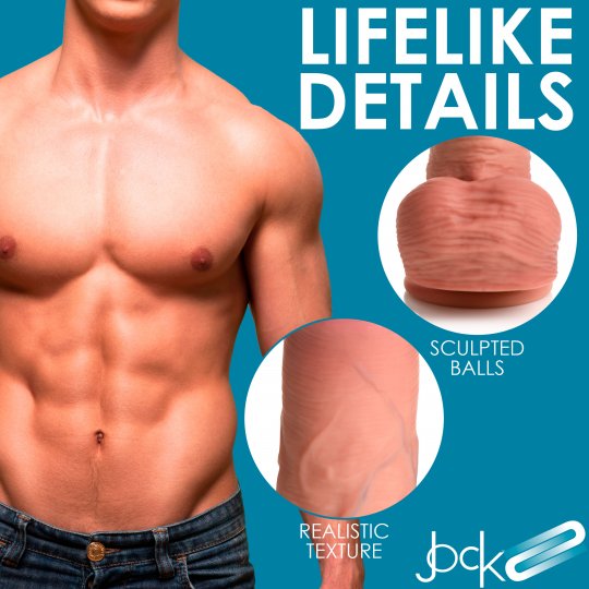 Uncut Dual Density Dildo with Balls