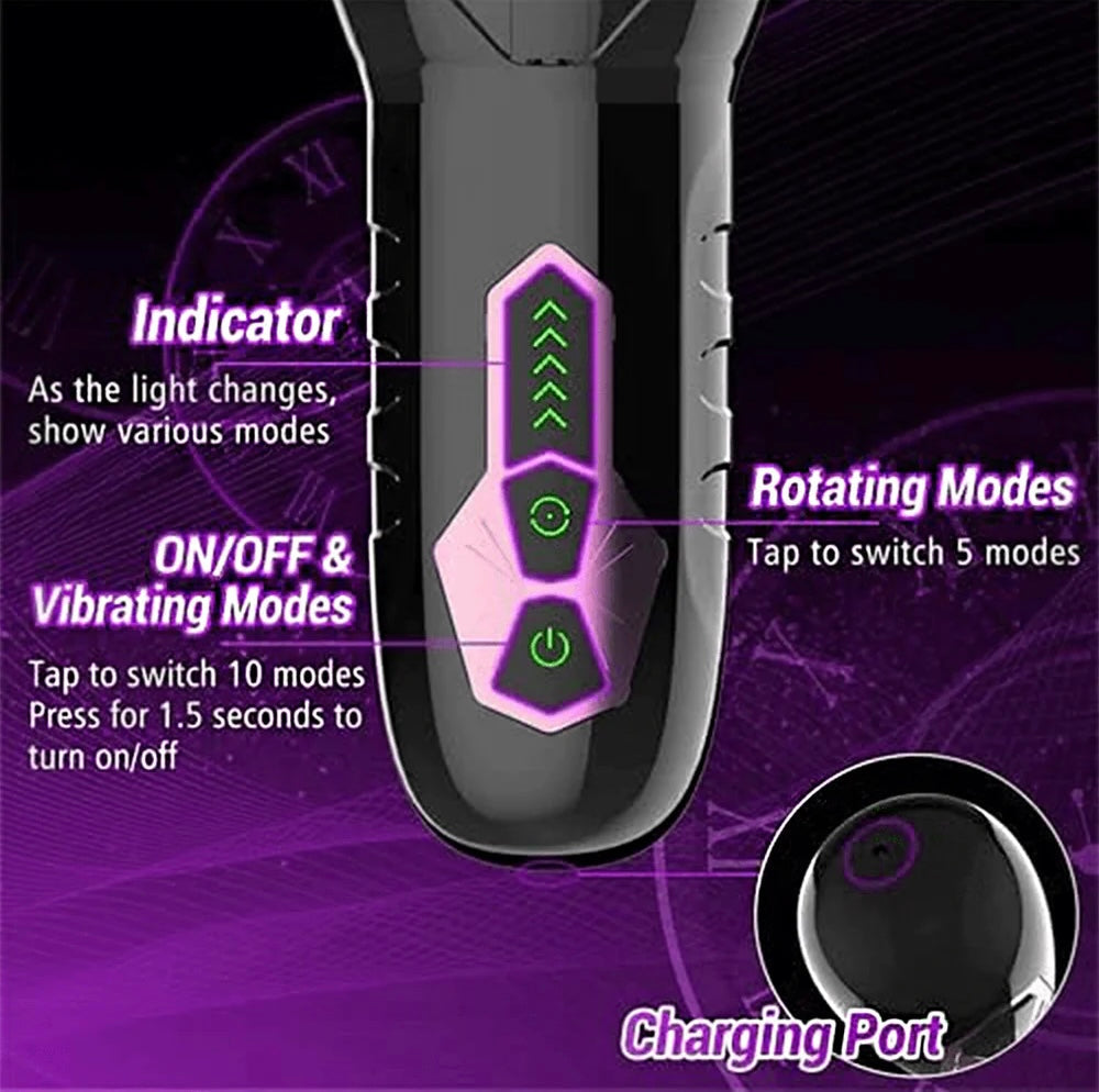 The Male Rose Rechargeable Rotating Masturbator