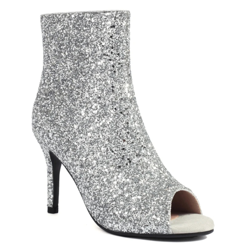 Living Luxury Peep Toe Ankle Boot Heels