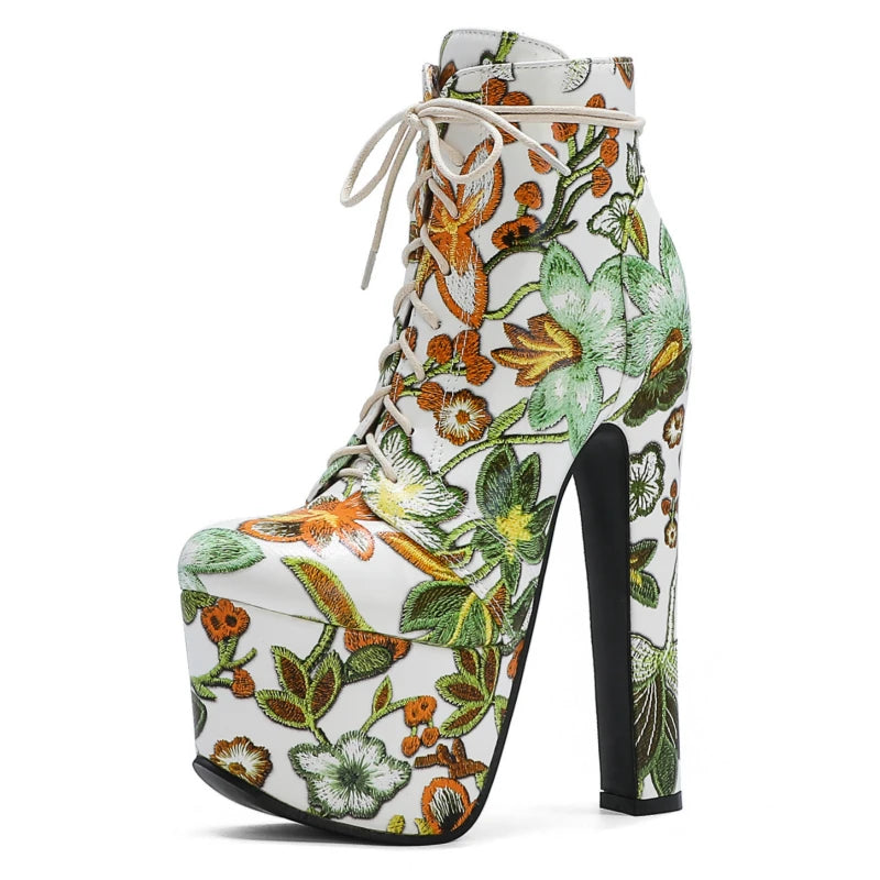 Groovy Gay Disco Ankle Boot Heels