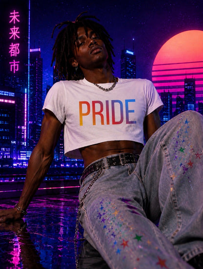 Minimalist Pride Crop Top