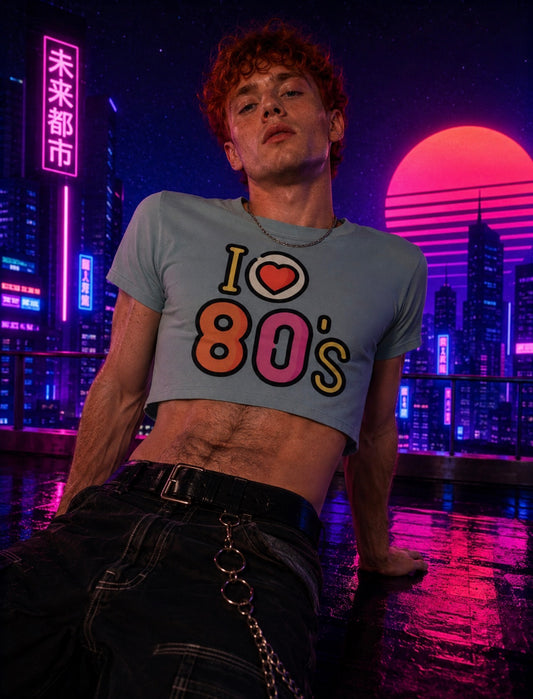 I Heart 80's Crop Top