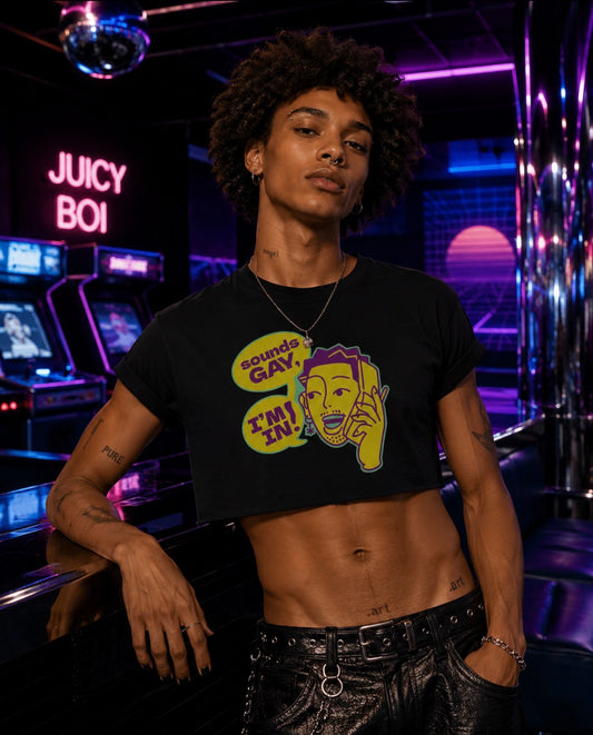 Sounds Gay I'm In Cell Phone Crop Top