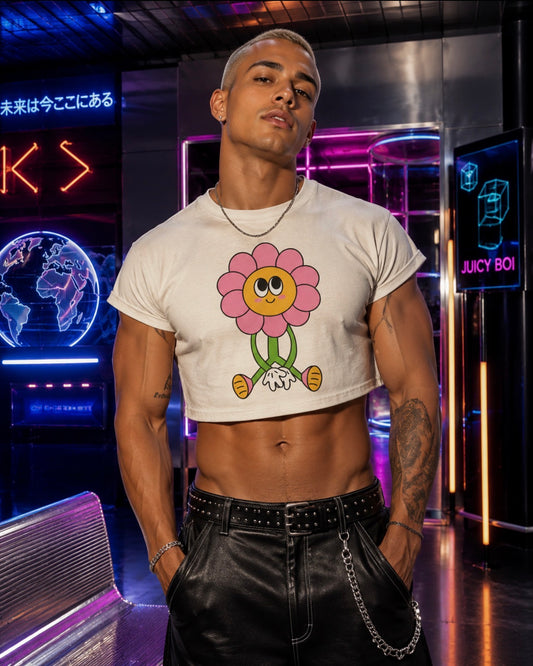 Sitting Sunflower Crop Top