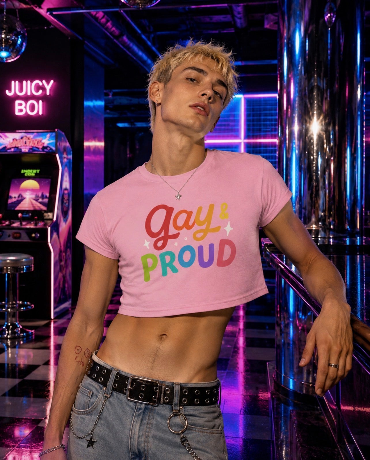 Gay & Proud Crop Top