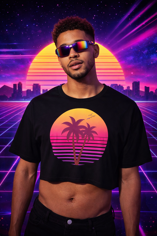 Palm Sunset Crop Top