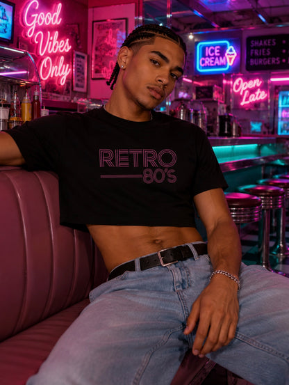 Retro 80's Crop Top