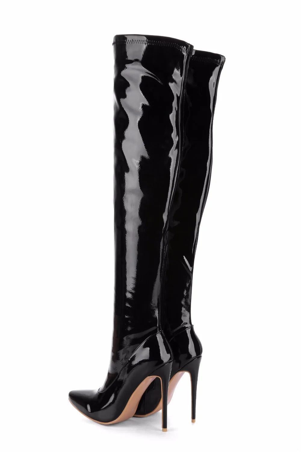 Slip Inside Me Elastic Thigh High Boots