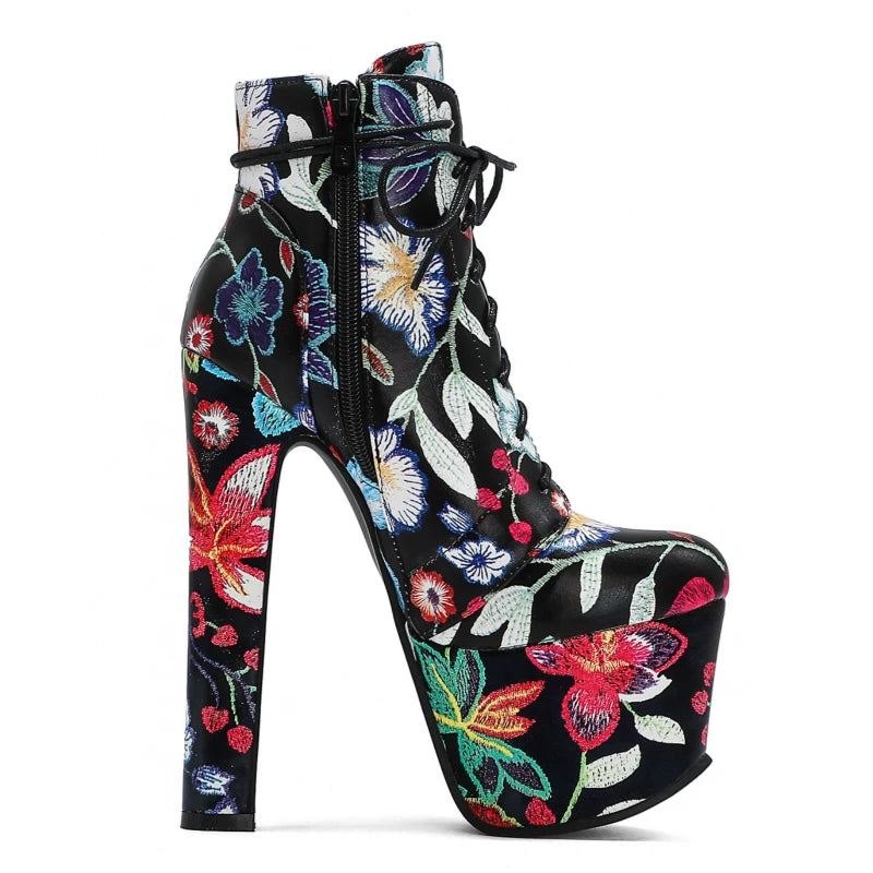 Groovy Gay Disco Ankle Boot Heels