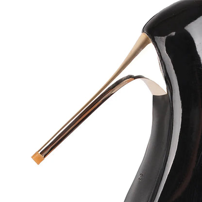 Bend Me Over Do Me On The Sidewalk Rubber Zipper Knee High Boots