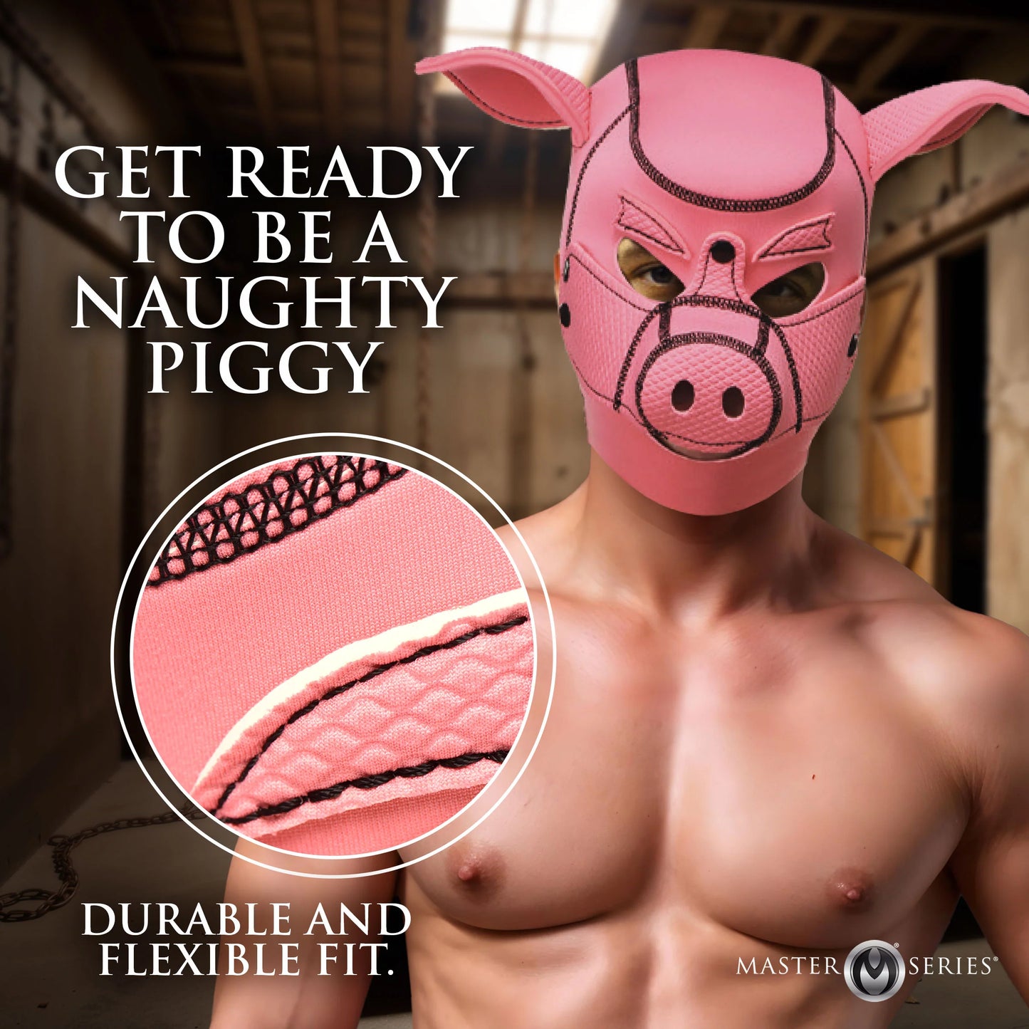 Swine Pig Neoprene Hood