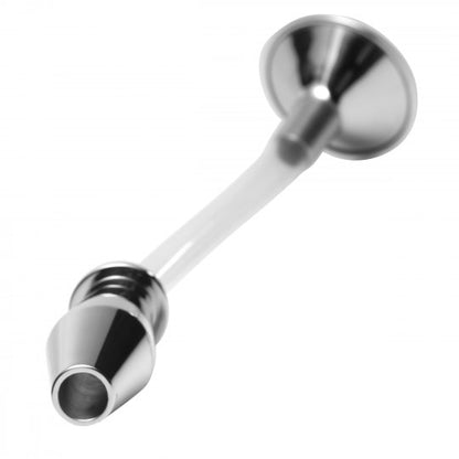 Stainless Steel Ass Funnel with Hollow Anal Plug