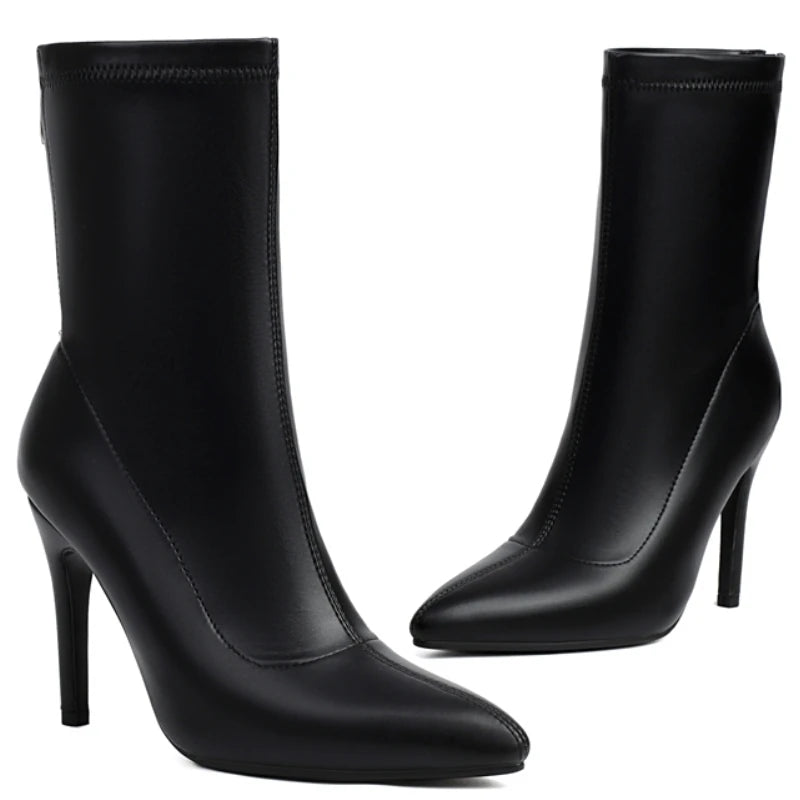 Glossy Glam Girl Ankle Boot Heels