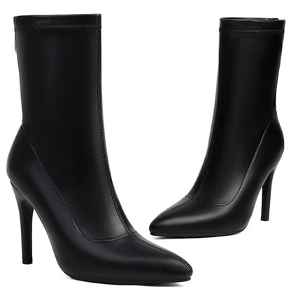 Glossy Glam Girl Ankle Boot Heels