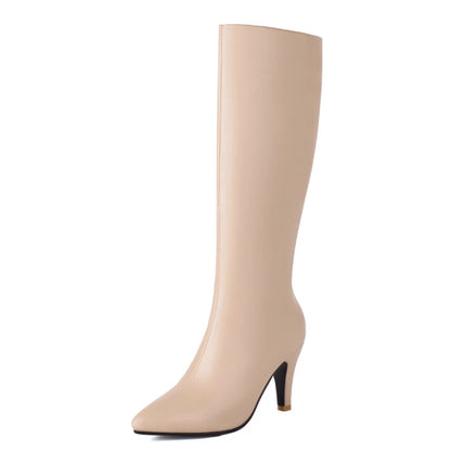 Slide In Slowly Mid Calf Boot Heels