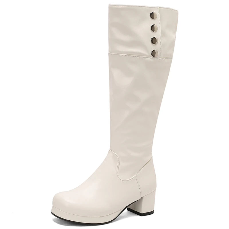 Groovy Goony Knee High Boot Heels