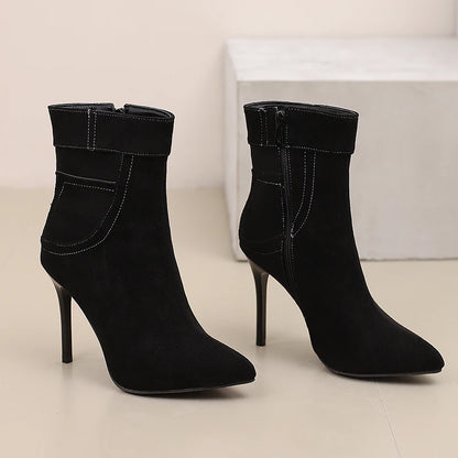 Savvy Skinny Jean Ankle Boot Heels