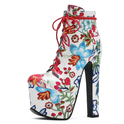 Groovy Gay Disco Ankle Boot Heels