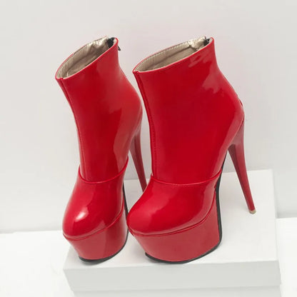 Retro Radio Star Ankle Boot Heels