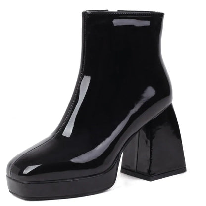 Boogie Boi Block Ankle Boot Heels