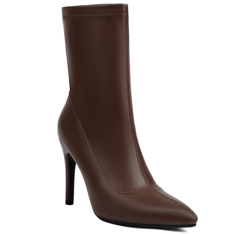 Glossy Glam Girl Ankle Boot Heels
