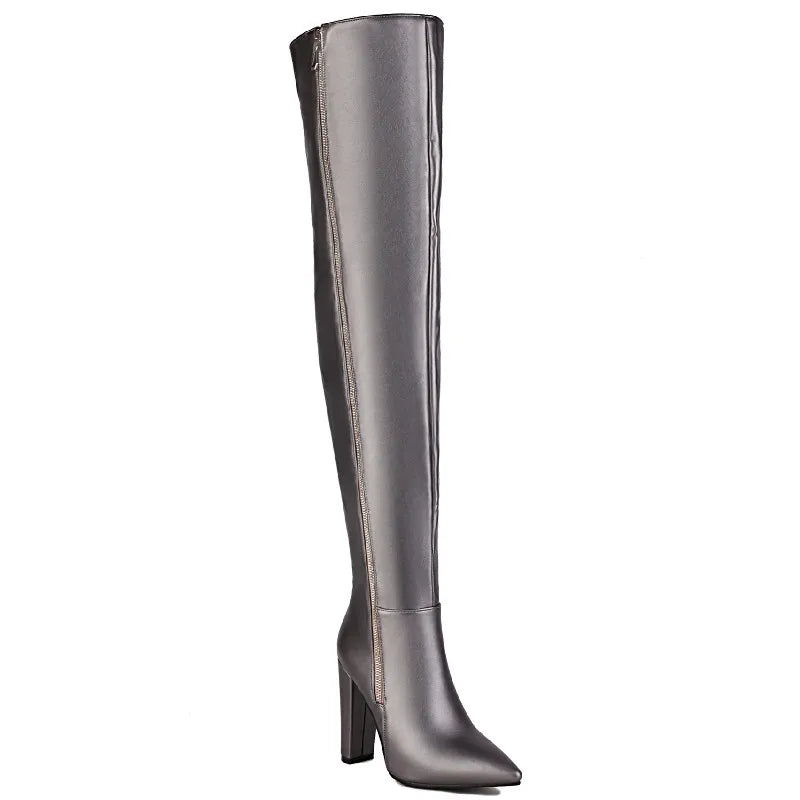 Galactic Glamazon Thigh High Boot Heels