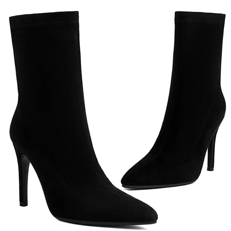 Sexy Salty Cock Sock Ankle Boot Heels