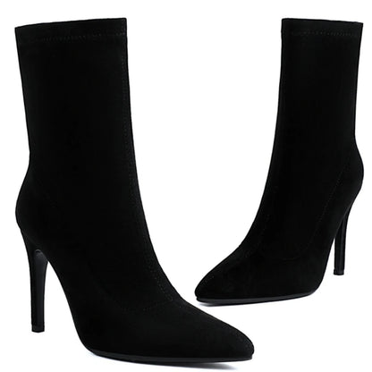 Sexy Salty Cock Sock Ankle Boot Heels