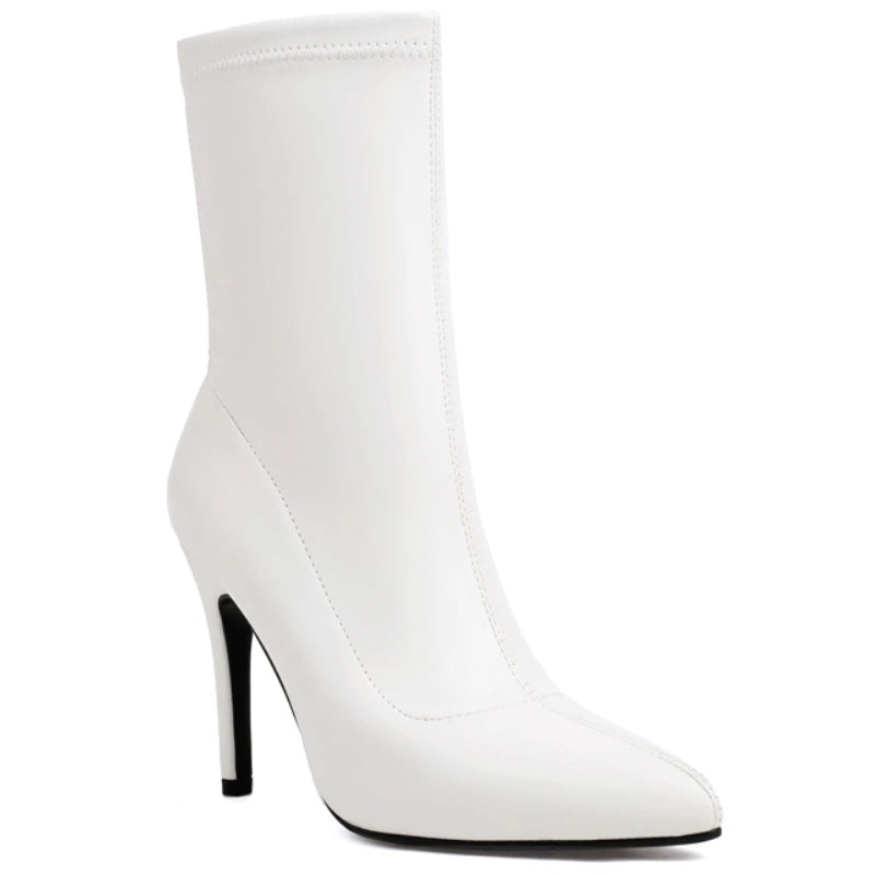 Glossy Glam Girl Ankle Boot Heels