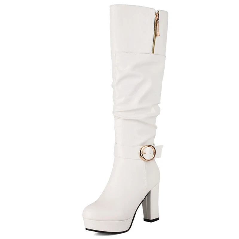 Bougie Big Booty Knee High Boot Heels
