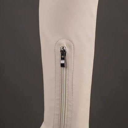 Sexy Hump Me Daddy Elastic Over Knee Thigh High Boot Heels