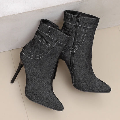 Savvy Skinny Jean Ankle Boot Heels