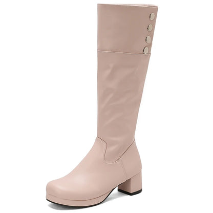 Groovy Goony Knee High Boot Heels