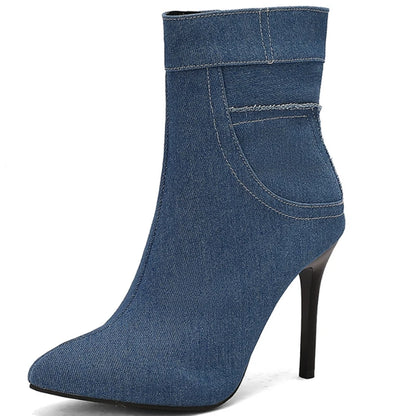 Savvy Skinny Jean Ankle Boot Heels