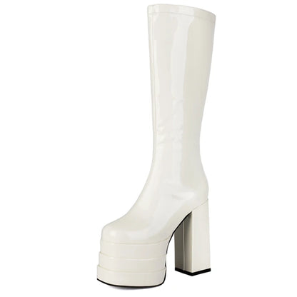 Wreck Me Retro Platform Boot Heels