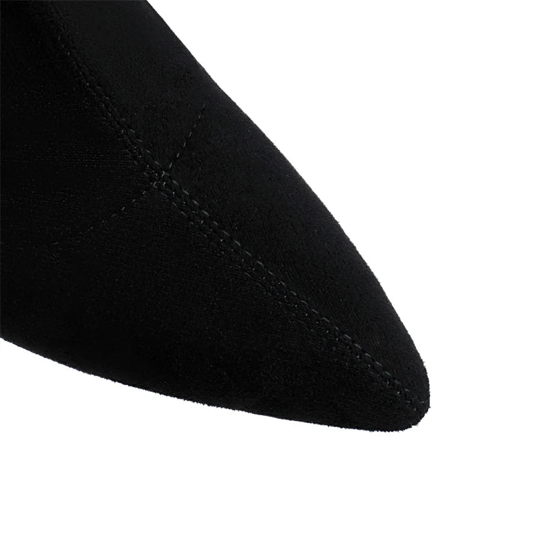 Sexy Salty Cock Sock Ankle Boot Heels