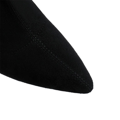 Sexy Salty Cock Sock Ankle Boot Heels