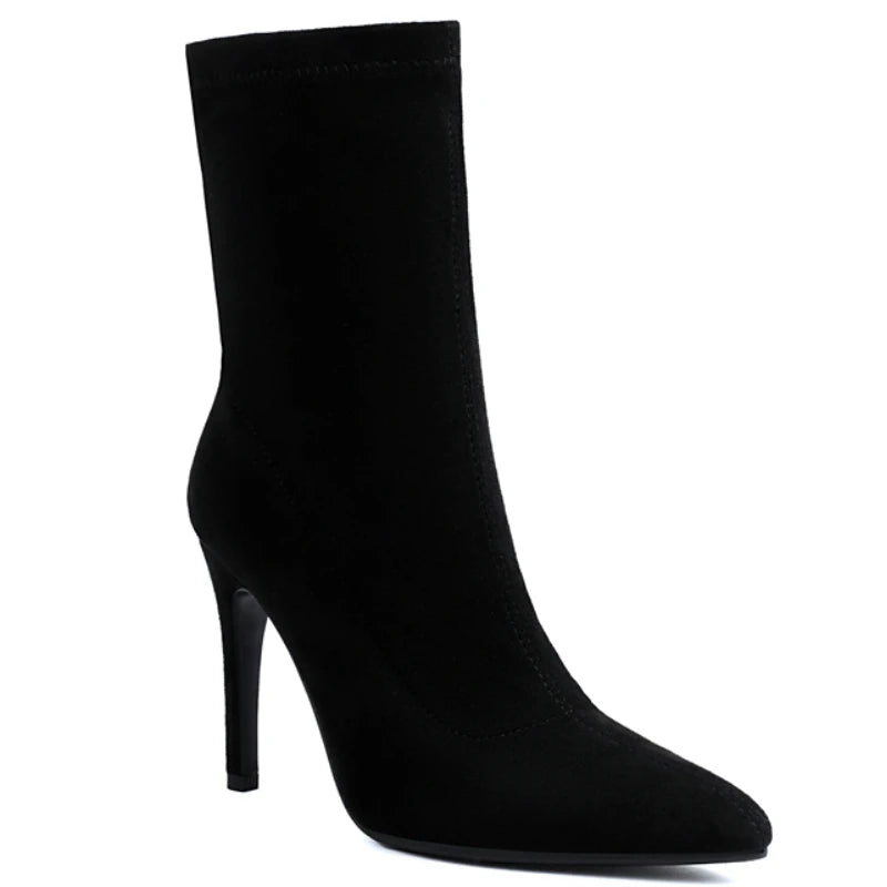 Sexy Salty Cock Sock Ankle Boot Heels