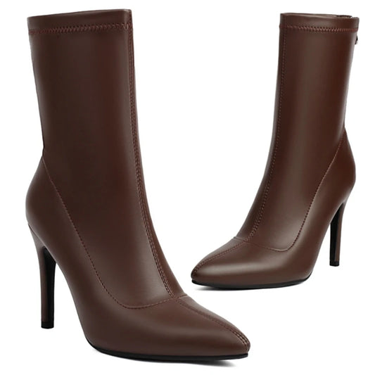 Glossy Glam Girl Ankle Boot Heels