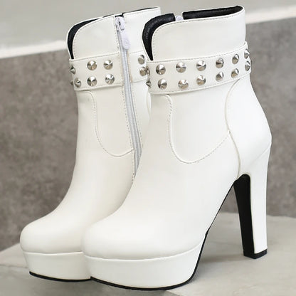 Super Galactic Stud Ankle Boot Heels