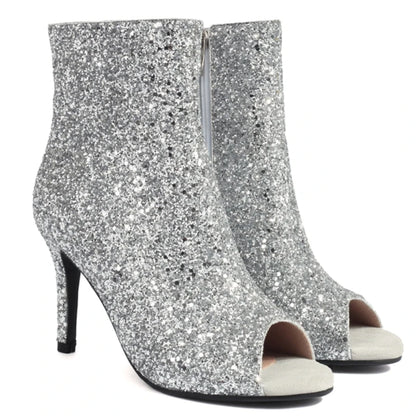 Living Luxury Peep Toe Ankle Boot Heels