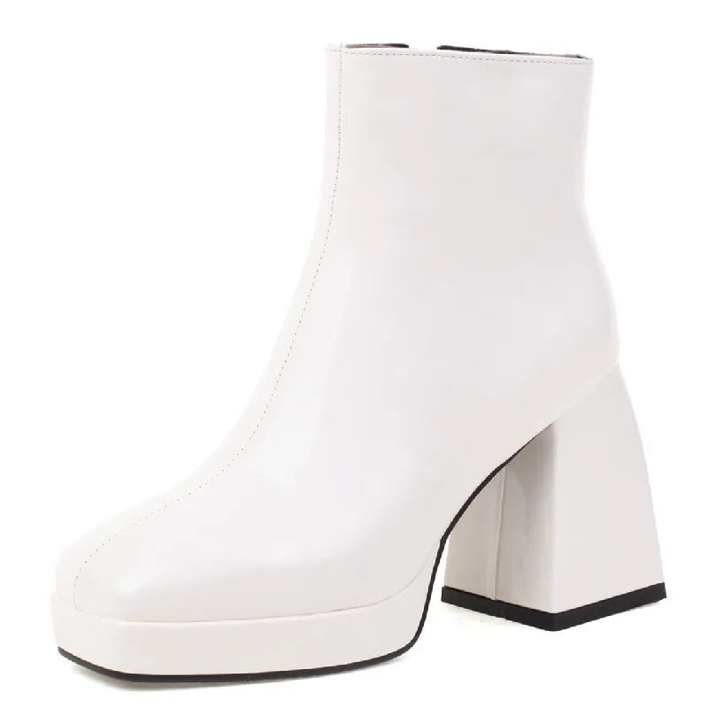 Boogie Boi Block Ankle Boot Heels