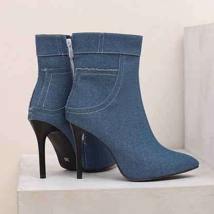 Savvy Skinny Jean Ankle Boot Heels
