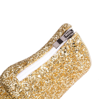 Shade & Shimmer Sequence Ankle Boot Heels