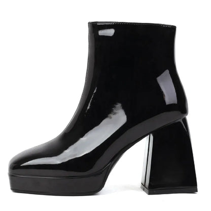Boogie Boi Block Ankle Boot Heels