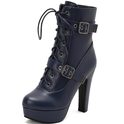 Buckled Bad Boi Ankle Boot Heels
