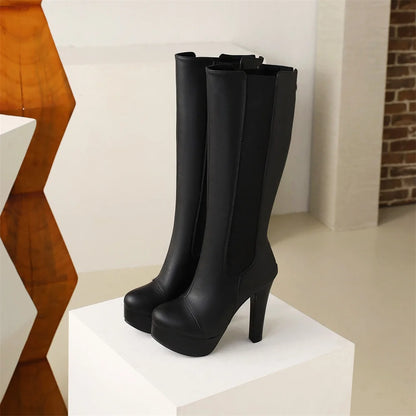 Bussin' Bussy Babe Knee High Boot Heels